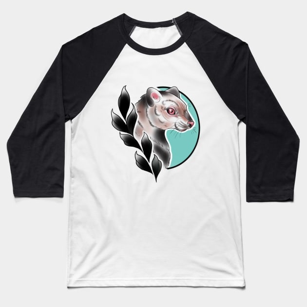 Marten Baseball T-Shirt by OktInk